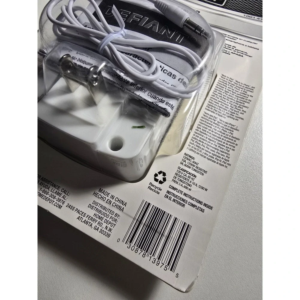 Defiant Plug In App Timer Automate Lights Apple/Android Programmable